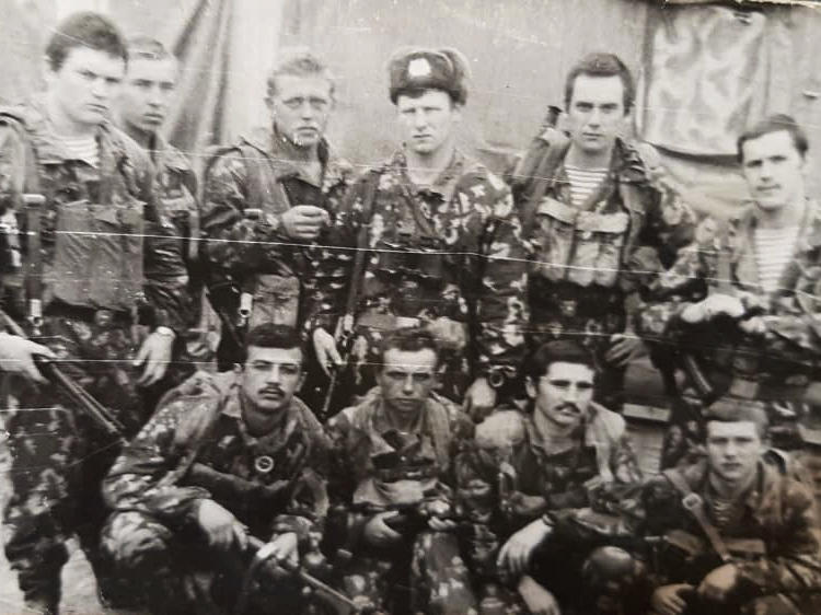 Over half a million Soviet troops served in Afghanistan between 1979 and 1989. Among the first deployed was Rustam Khodzhayev, seen posing here (front row, first from the left) with his special operations unit in 1981.