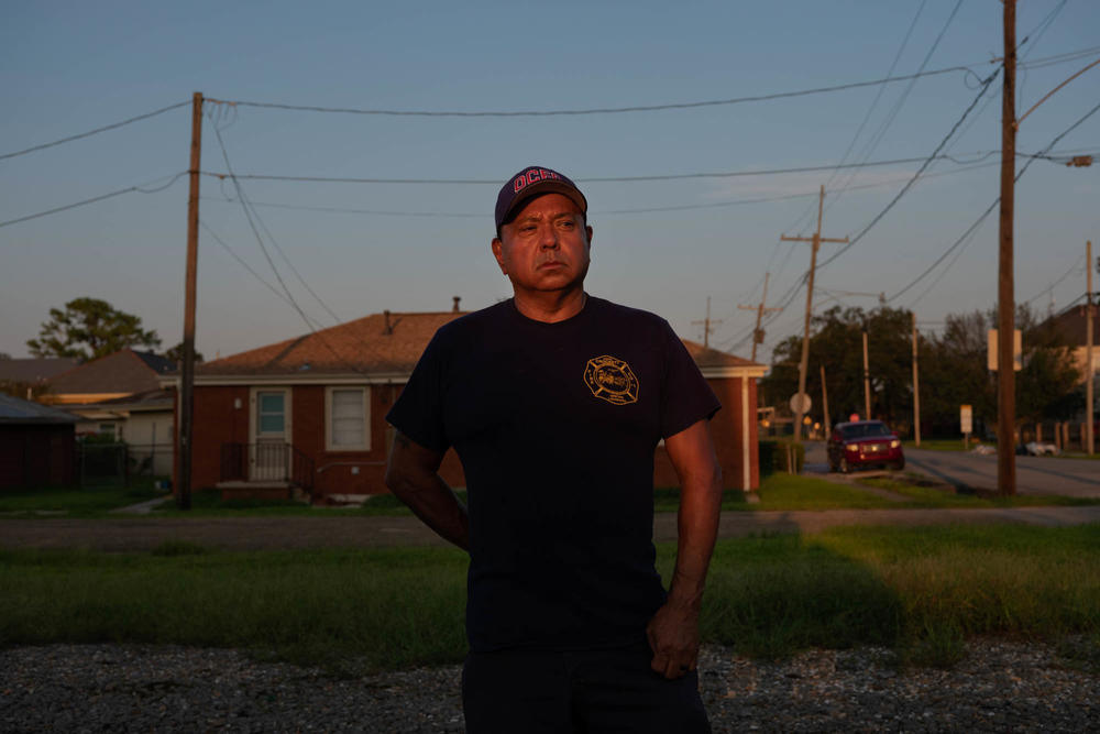Chief August Creppel of the Houma Nation is photographed while at work on Sept. 5. 