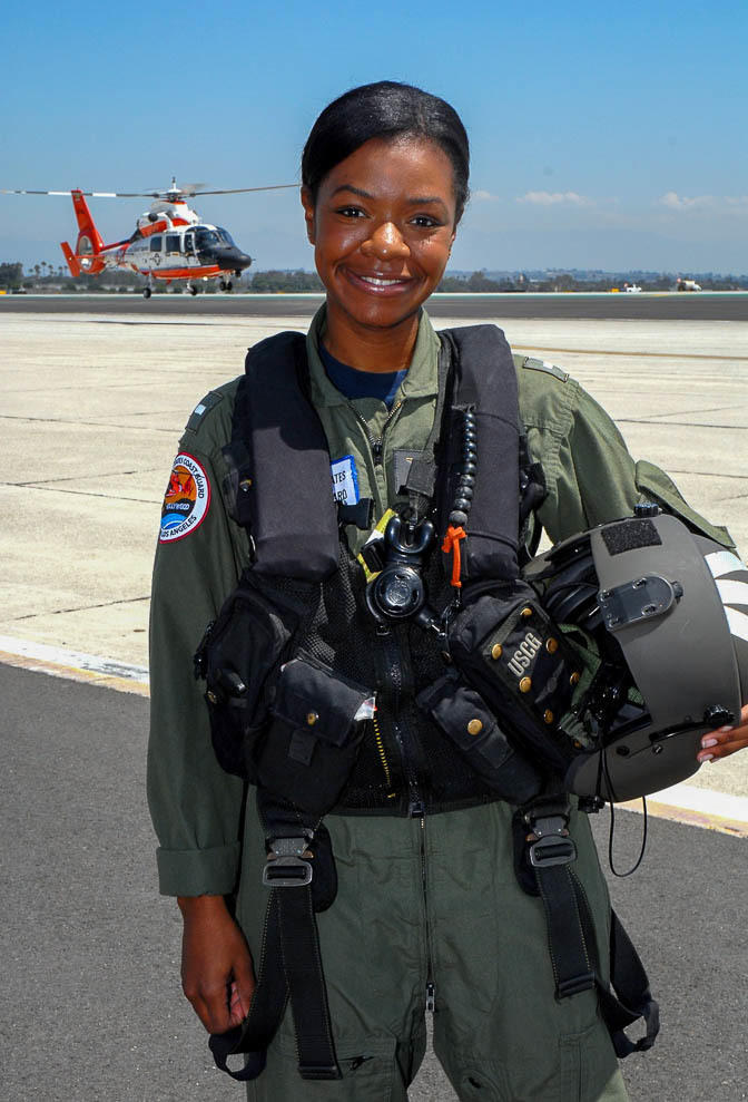 La'Shanda Holmes is seen at Air Station Los Angeles, in 2010.