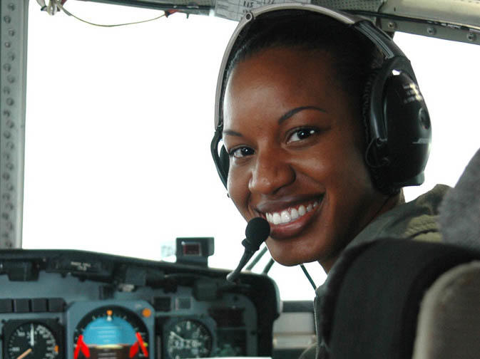 Cmdr. Jeanine Menze, stationed at Coast Guard Air Station Barbers Point in Oahu, Hawaii, in 2006.
