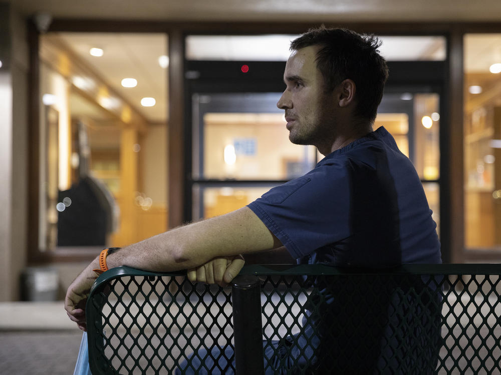 Matthew Crecelius, a traveling contract nurse who has worked in a dozen hospitals since the pandemic began, says that he can recall numerous instances where health care worker burnout has had a direct impact on patient care.