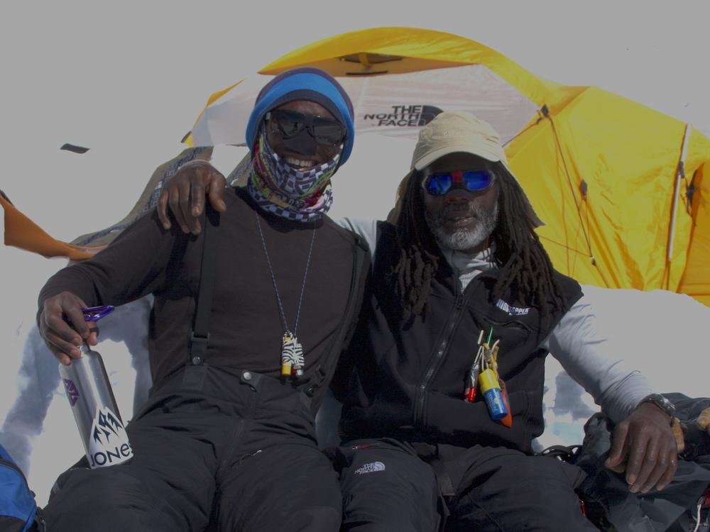 Philip Henderson (right) and Ryan Hudson during a Denali climb in 2013.
