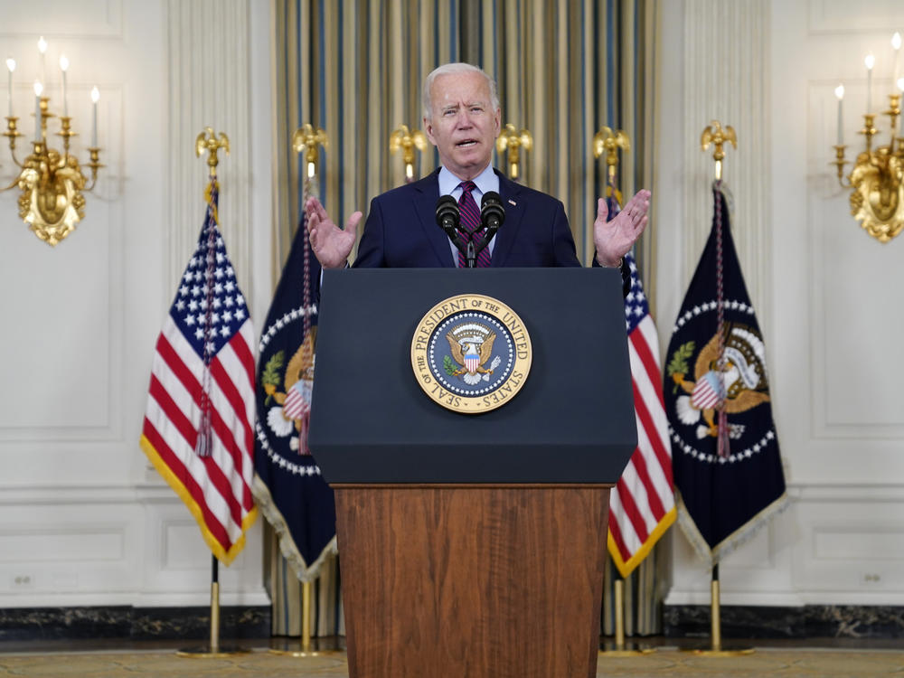 President Biden has left in place some of the measures his predecessor, Donald Trump, put in place against China targeting its trade practices.