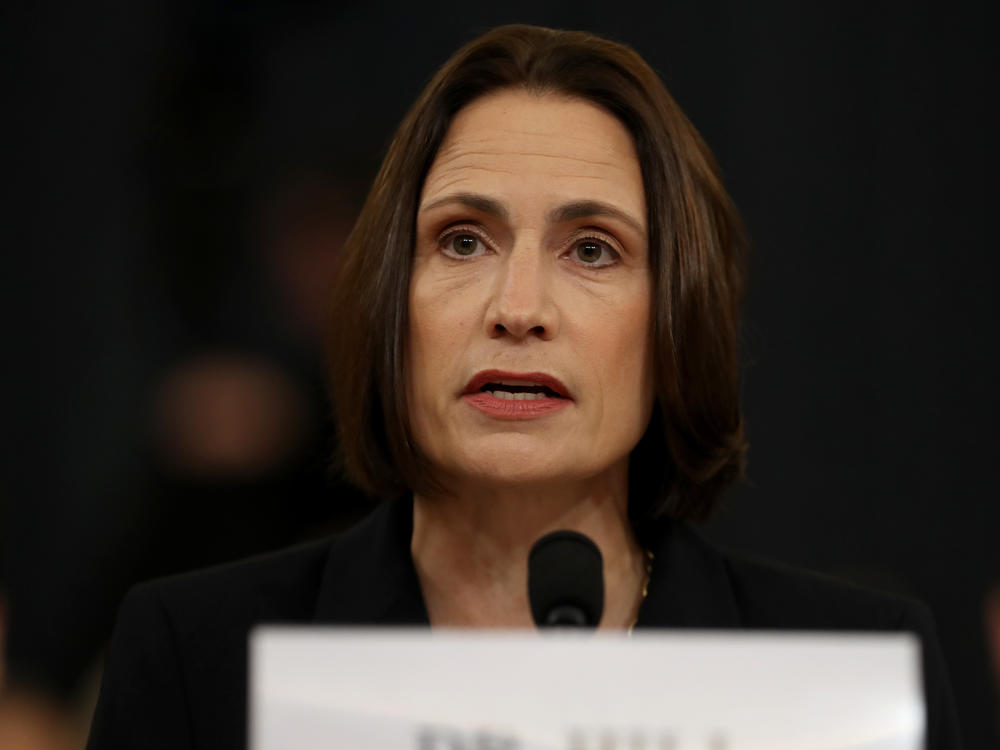Fiona Hill, the National Security Council's former senior director for Europe and Russia, testifies before the House Intelligence Committee in the Longworth House Office Building on Capitol Hill Nov. 21, 2019 in Washington, DC.