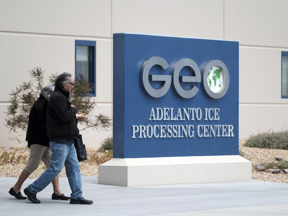 This U.S. immigration processing center in Adelanto, Calif., is operated by GEO Group Inc., a Florida-based company specializing in privatized corrections.