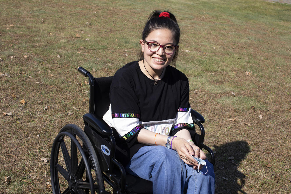 Farzana Mohammadi, 24, who was a member of the Afghan national wheelchair basketball team, hopes she can move to Seattle.