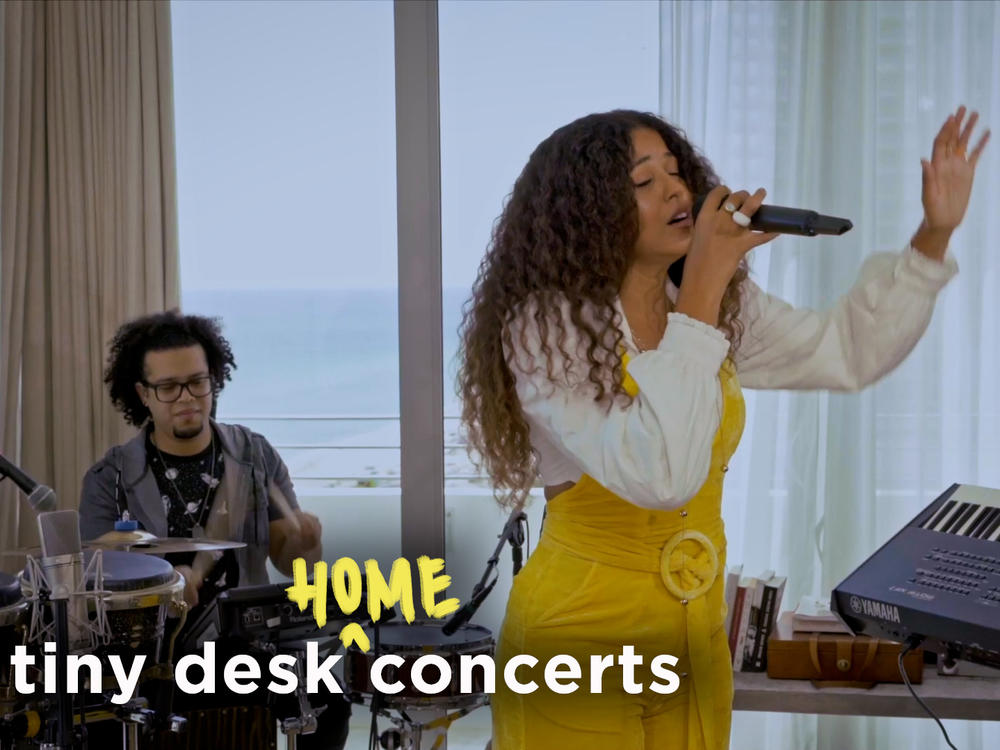 Yendry performs a Tiny Desk (home) concert.