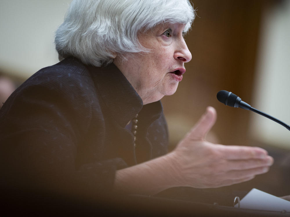 More than 130 countries on Friday agreed to set a global minimum corporate tax rate, a proposal spearheaded by U.S. Treasury Secretary Janet Yellen, seen here at a House Oversight Committee hearing on Sept. 30.