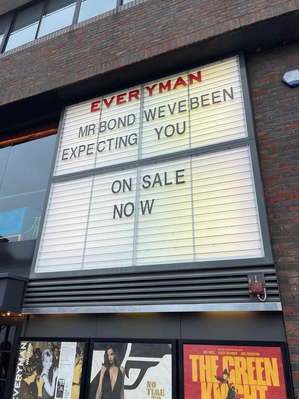 A theater in suburban London welcomes back the world's most famous secret agent after a six-year hiatus.