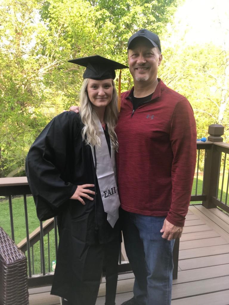 In May 2021, more than a year after his liver transplant, Brian Gorzney attended his daughter Cameron's college graduation.