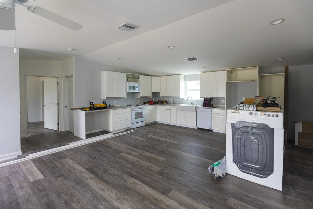 Amy Tripp and her husband renovated the kitchen in their new home, which had been damaged in Hurricane Irma.