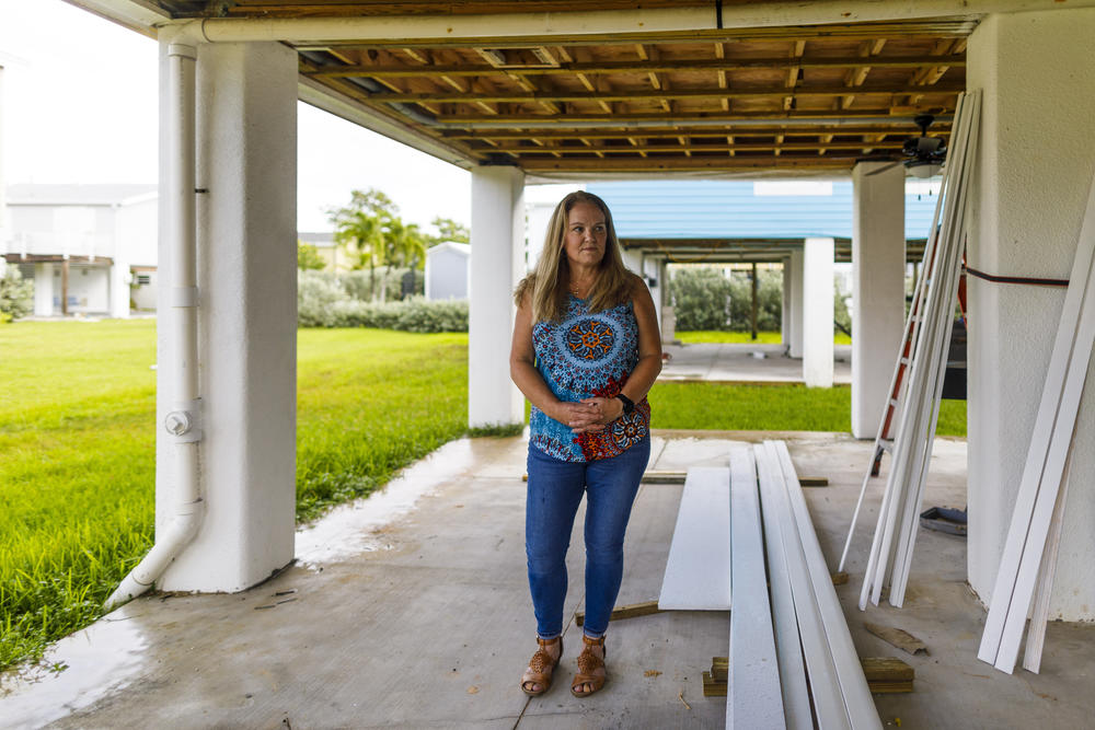 Insurance agent Rebecca Horan in Big Pine Key, Fla., finds the new flood risk rating system confusing.
