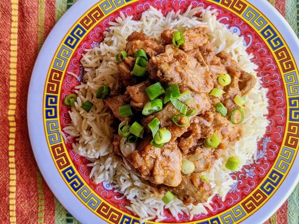 Afghan chicken gormeh, one of the dishes Zainab prepares as part of 