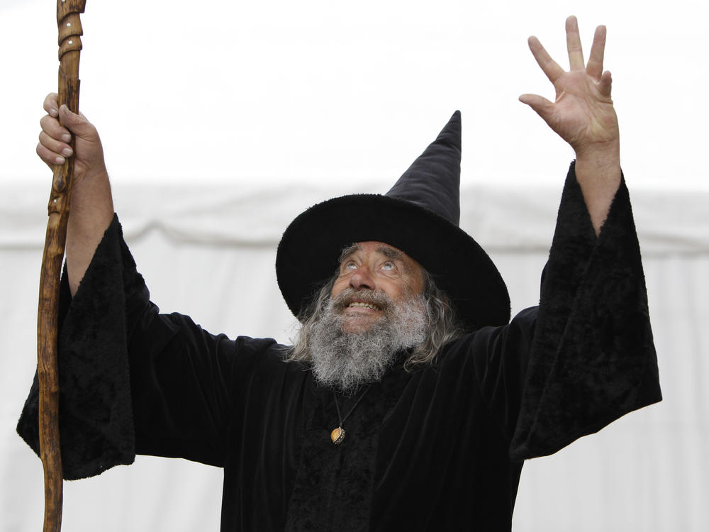 The Wizard of New Zealand, also known as Ian Brackenbury Channell, casts a 