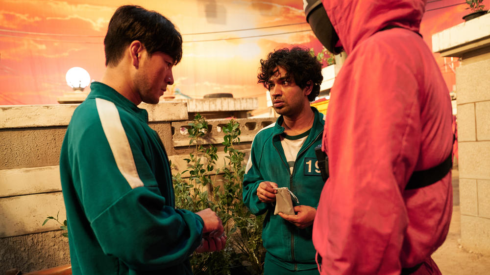 Ali and Sang-woo, whom he calls <em>hyung</em>, which refers to a biological brother or older male friend.