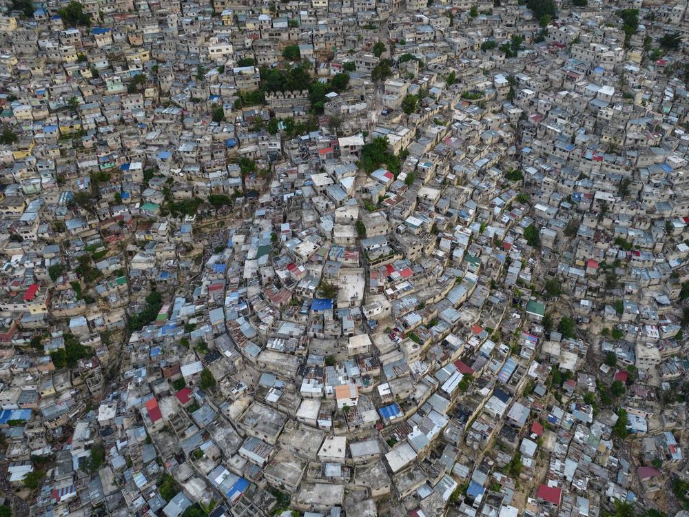 A view of the densely populated Jalousie neighborhood of Port-au-Prince, Sept. 28, 2021. A group of 17 U.S. missionaries was kidnapped by a gang in Haiti on Saturday, according to a voice message sent to various religious missions by an organization with direct knowledge of the incident.