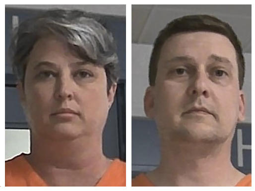 Jonathan Toebbe and his wife, Diana Toebbe, are seen in booking photos. Federal prosecutors accuse the Maryland couple in a plot to sell sensitive U.S. submarine secrets to a foreign government.