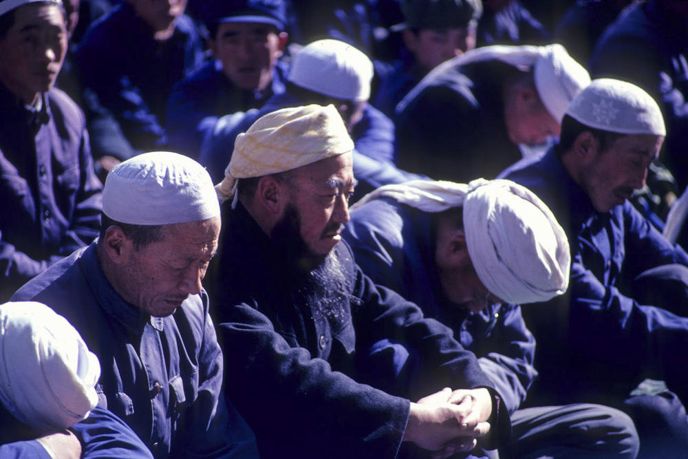Hui Muslim men in Xining's Dongguan Mosque in 1983. In other parts of China, sinicization has allowed the state to justify the confiscation of mosque assets, the imprisonment of imams and the closure of religious institutions over the last two years.