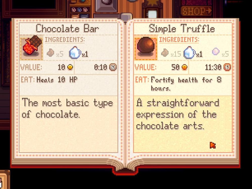 Gamers can practice their chocolate-making arts in <em>Haunted Chocolatier.</em>