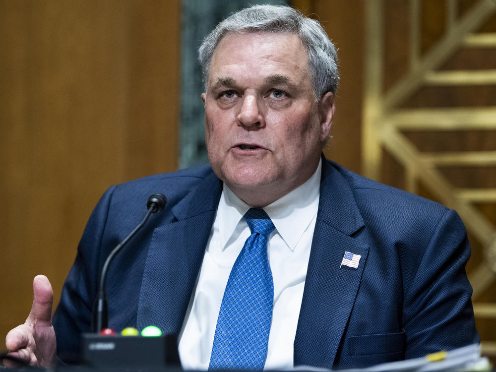 IRS Commissioner Charles Rettig testifies during a Senate Finance Committee hearing June 8 on Capitol Hill in Washington, D.C. Prospects of passing an IRS plan to get more bank information remain uncertain.