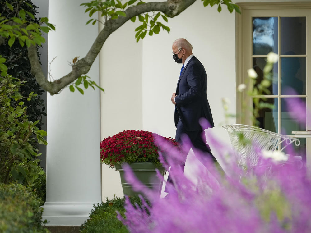 President Biden, pictured leaving the Oval Office on Oct. 15, is traveling to Rome and Glasgow during the second foreign trip of his presidency.