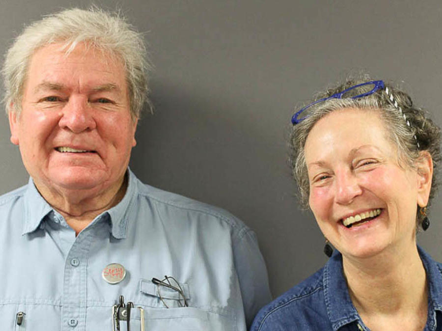 Bobby Huber and his sister, Fritzi Huber at a StoryCorps interview in Wilmington, N.C., in September.