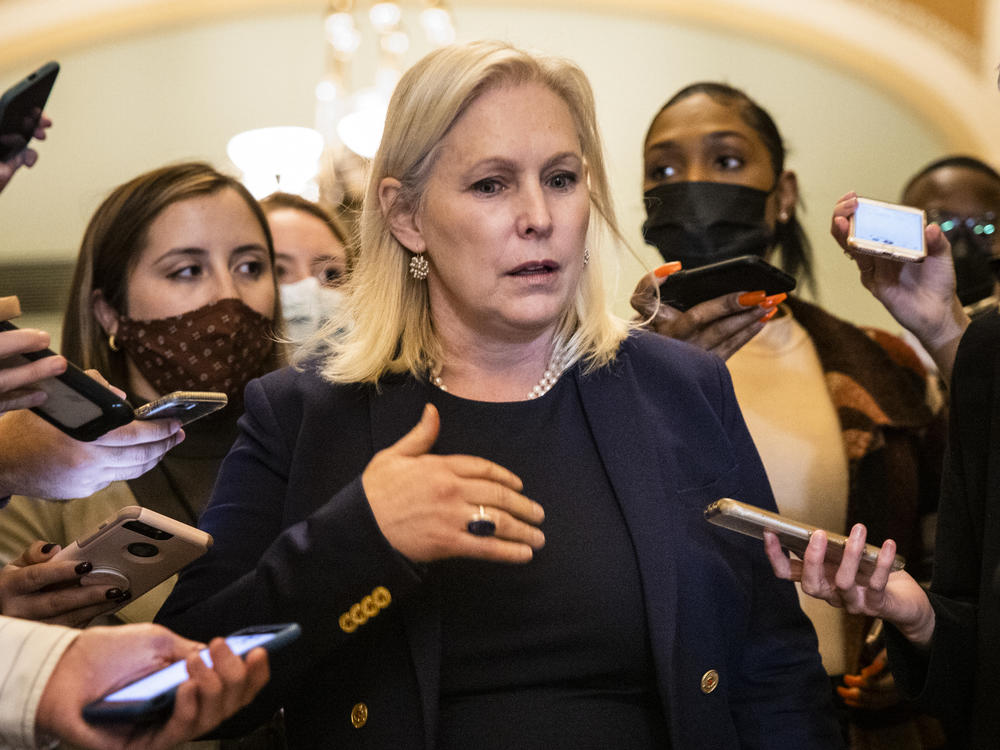 Sen. Kirsten Gillibrand, D-N.Y., has said she plans to fight for the inclusion of paid family leave in Democrats' spending bill.