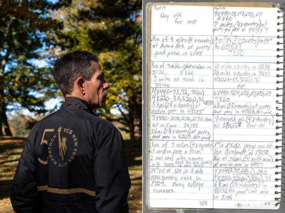 Larry Trachtenberg, one of the original athletes that completed the first New York City Marathon in 1970, will run the marathon's 50th edition this year. He kept his training log from the 1970 marathon.