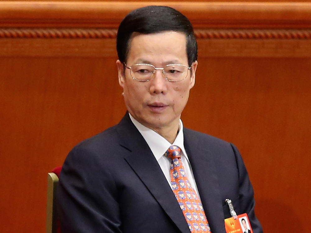 Vice Premier Zhang Gaoli attends the sixth plenary meeting of the National People's Congress in 2013.