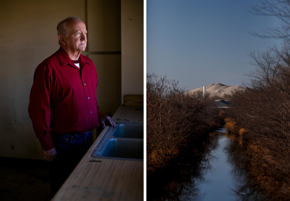 <strong>Pilcher, Okla.:</strong> Left: Terry Tyree, like many former residents of the town, said Picher was one big family before the buyout. 