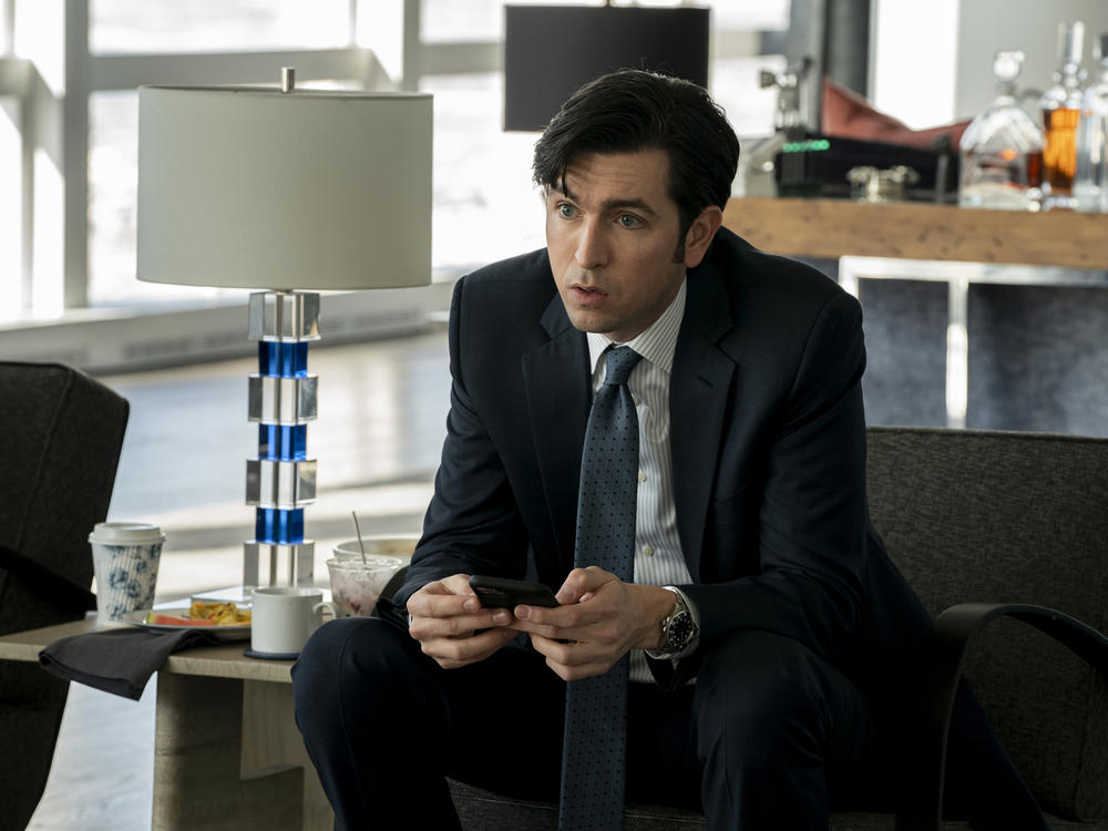 Nicholas Braun plays Greg, who, it's safe to say, is not ready for whatever Logan has planned.