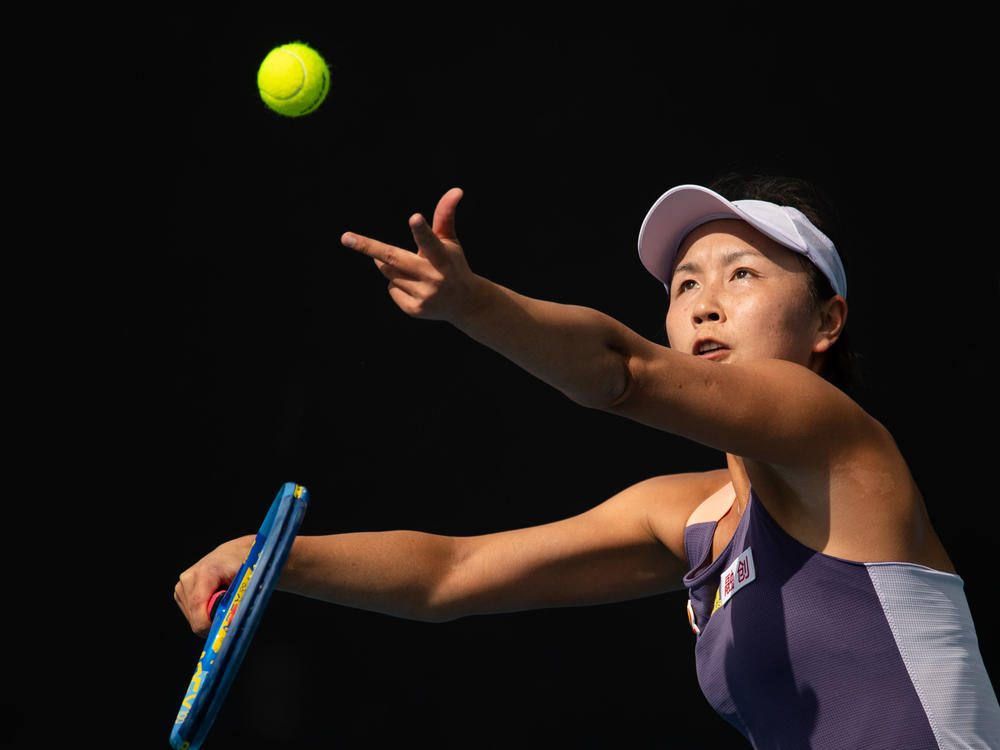 Chinese tennis player Peng Shuai at the Australian Open tennis championship in Melbourne in 2020. In a social media post on Tuesday, she described her alleged assault ten years ago at the hands of one of the country's most powerful Communist Party officials, Zhang Gaoli.