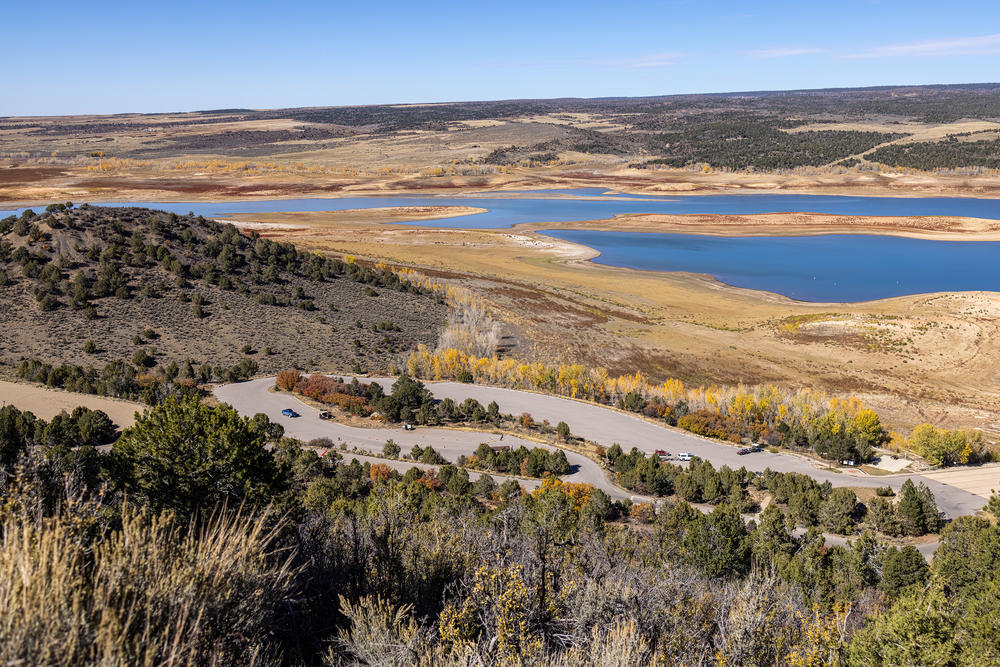 A view of McPhee Reservoir.