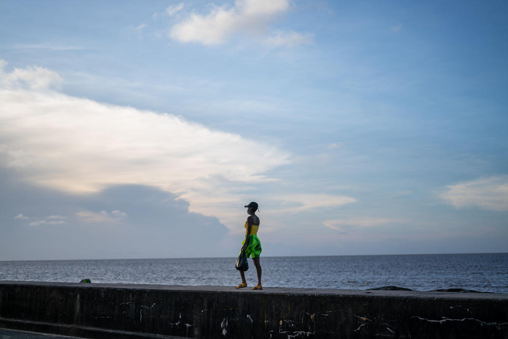 Sea levels in Guyana are rising several times faster than the global average. High tides sometimes spill over the seawall that is meant to protect the coastline.