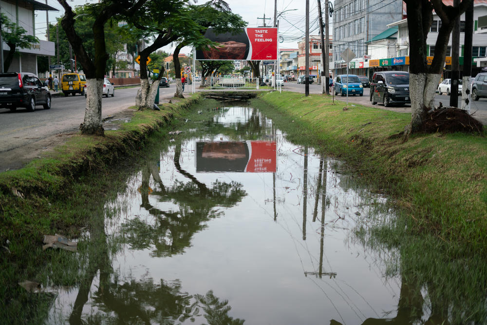 The oil revenue that Guyana has received so far has been set aside in a fund to be used for future development and growth projects. Some Guyanese, who haven't felt the benefit of the drilling yet, are skeptical that they ever will, while others have concerns about environmental impacts. But few people openly oppose the oil development.