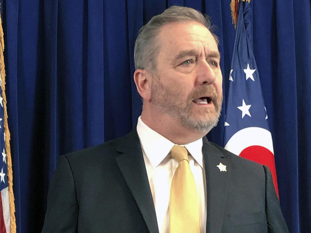 Ohio Attorney General Dave Yost, pictured in 2020, says one of the top concerns is the potential loss of workers who quit rather than get vaccinated.