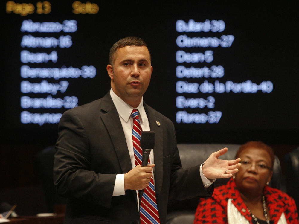 Rep. Darren Soto, D-Fla. is pictured in April 2014 when he served as a state senator in Florida. He's co-chair of the Congressional Blockchain Caucus.