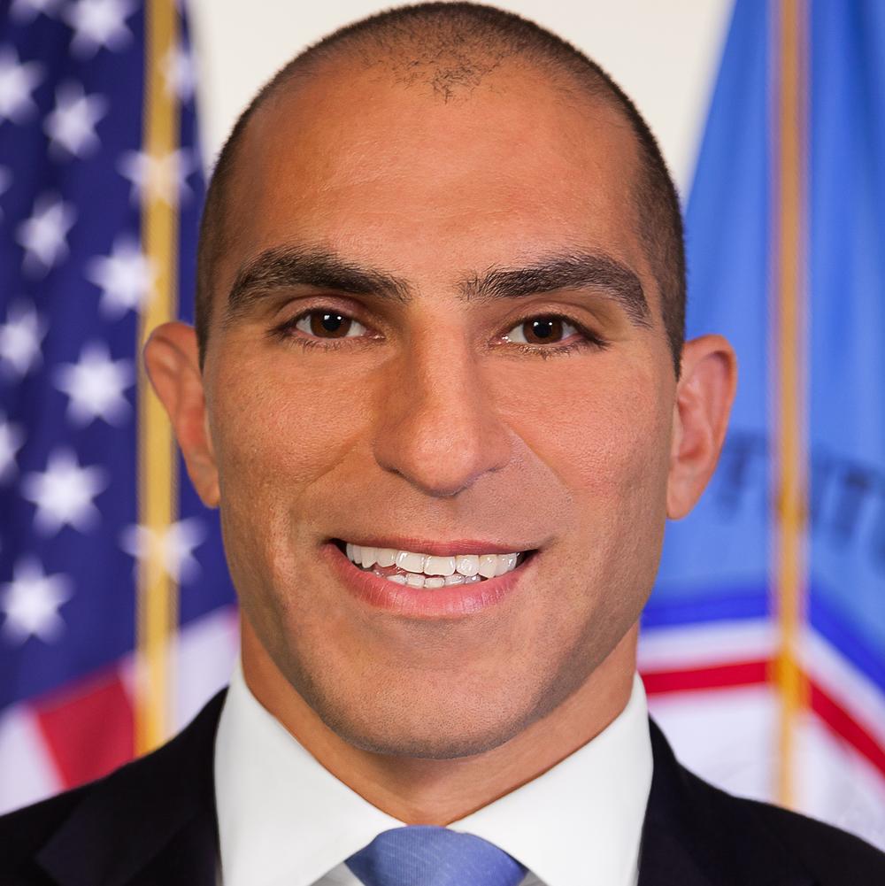 Commodity Futures Trading Commission (CFTC) Acting Chairman Rostin Behnam in a file photo from the agency's website. Behnam is calling for the CFTC to have a major role in supervision of cryptocurrencies.