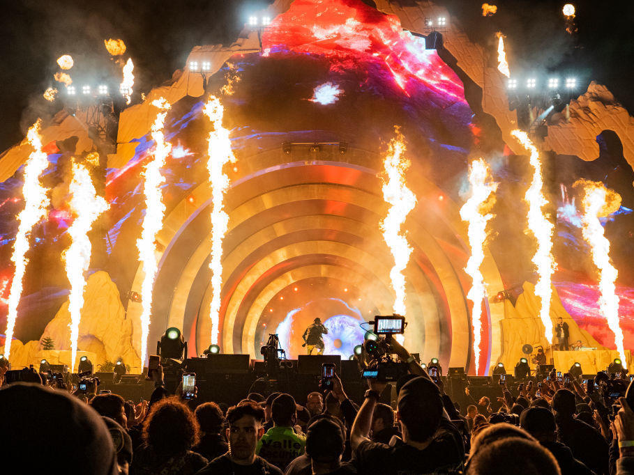Shortly after 9 p.m. Friday during Travis Scott's performance at the Astroworld Festival in Houston, the crowd started rushing the stage, authorities said.
