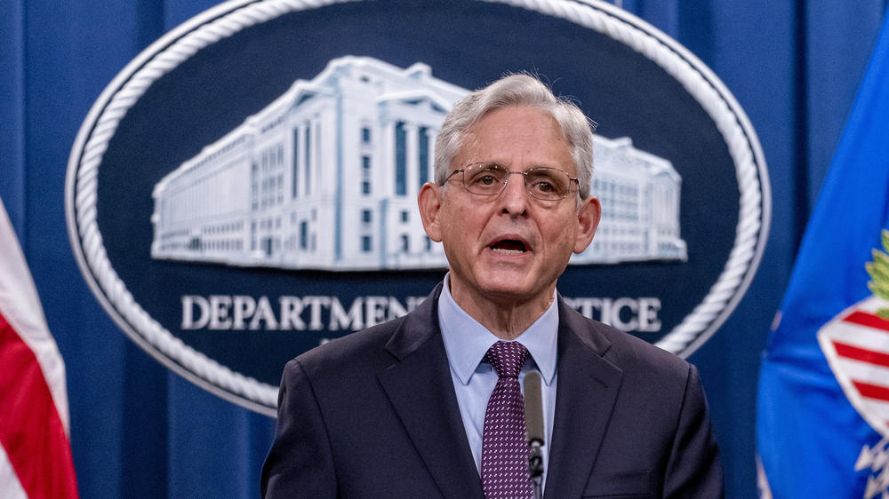 Attorney General Merrick Garland announced indictments against two men connected with ransomware attacks last summer.