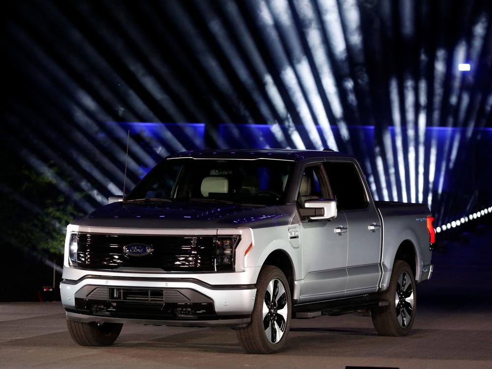 Ford unveiled its new electric F-150 Lightning pickup outside its headquarters in Dearborn, Mich., on May 19. Ford, like other legacy automakers, plans to sell electric versions of many of its popular models.