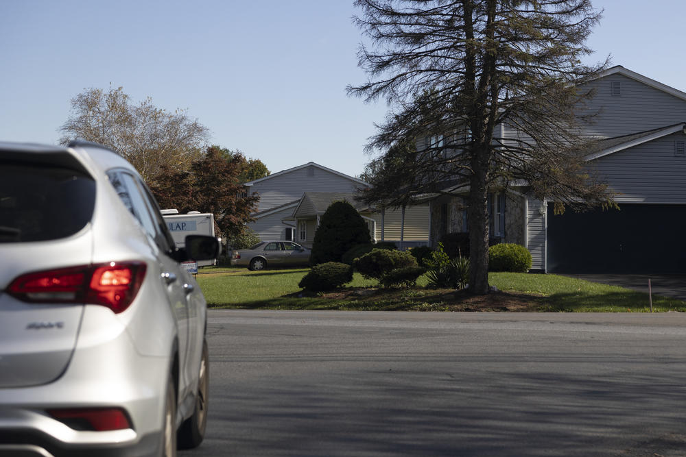 Vargas and her partner drive around Allentown, Pa., and its surrounding towns looking for apartments that might be available for rent.
