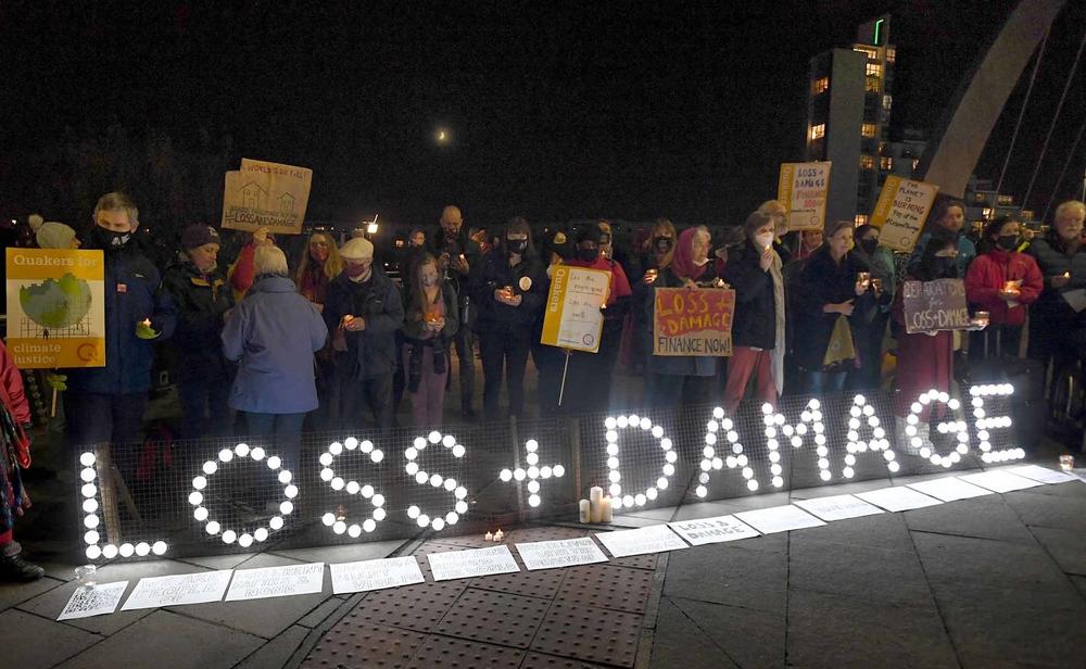 Protesters at the COP26 climate summit in Glasgow, Scotland are rallying for new funding specifically for loss and damage in vulnerable countries.