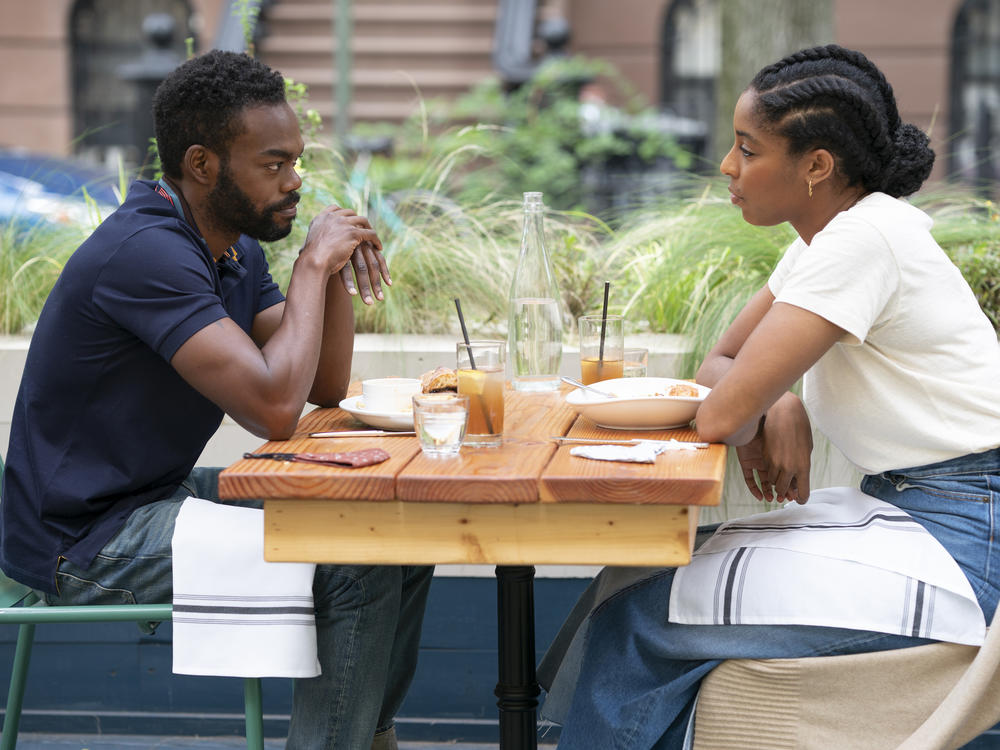 William Jackson Harper and Jessica Williams in <em>Love Life</em>.