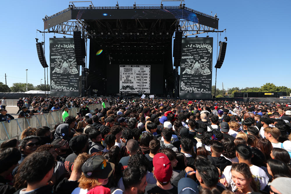 Fans at Astroworld on Nov. 5, 2021. A crowd surge at the festival led to several deaths and injuries.