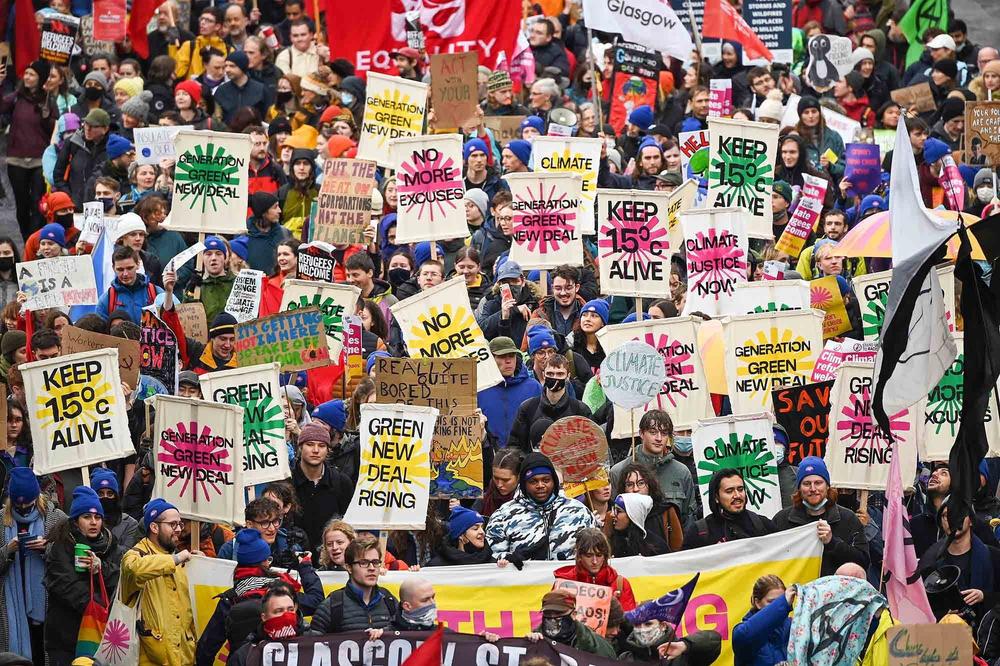 Climate activists filled the streets of Glasgow, Scotland throughout the two-week COP26 summit, demanding world leaders keep the planet to the crucial 1.5 degree Celsius threshold.