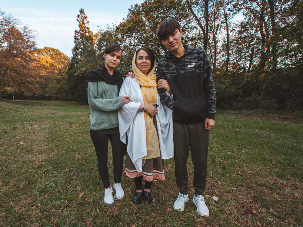 Zahra Yagana, her daughter Parisa and son Jawed spent close to two months at Fort McCoy in western Wisconsin.