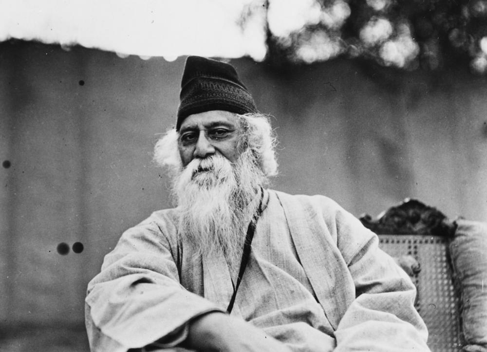 Portrait of Indian author and poet Rabindranath Tagore, circa 1935.