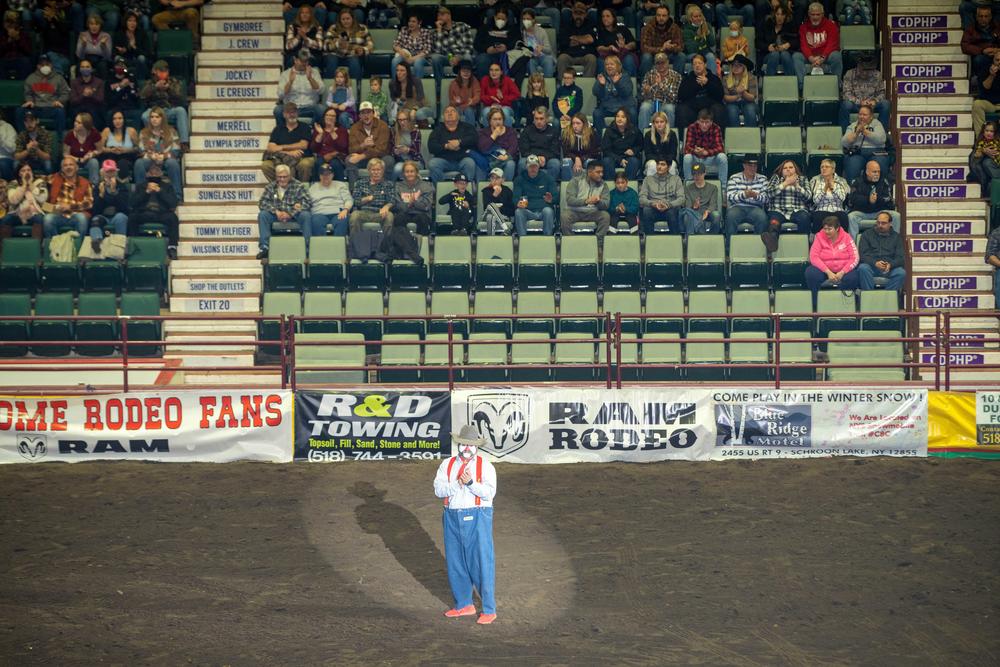 Gann performs at the Adirondack Stampede.