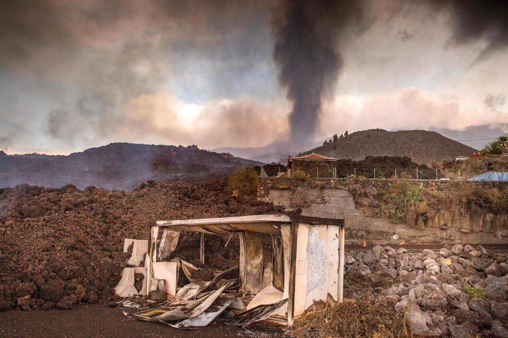 Lava from the La Palma volcano has swallowed more than 1400 homes and other buildings. Meanwhile, scientists say the rock the lava forms is essential to the island's survival, so it isn't consumed by the sea.
